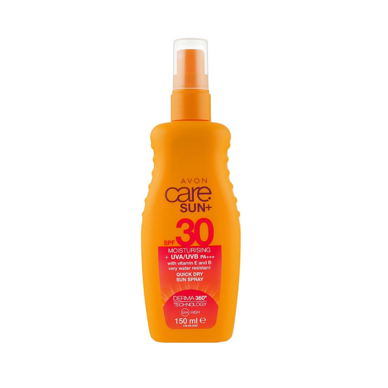 

Водостойкий увлажняющий и защитный спрей-лосьон Avon Care Sun+ spf 30, 150 ml