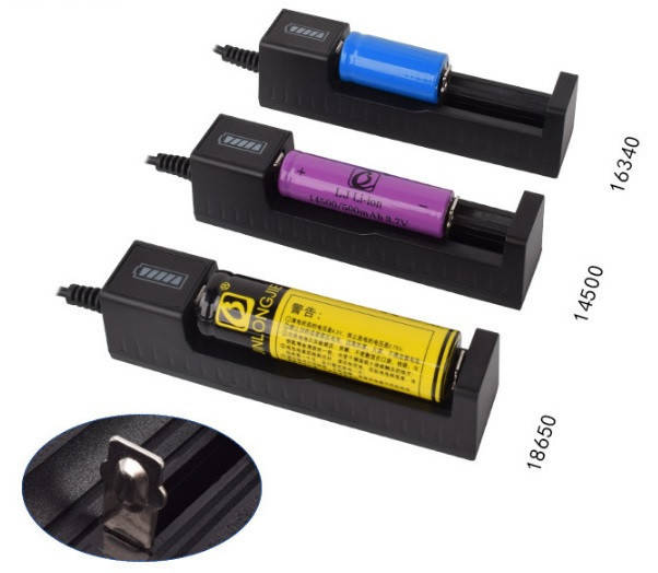 

Зарядное устройство PUJIMAX USB 18650 14500 16430, Черный