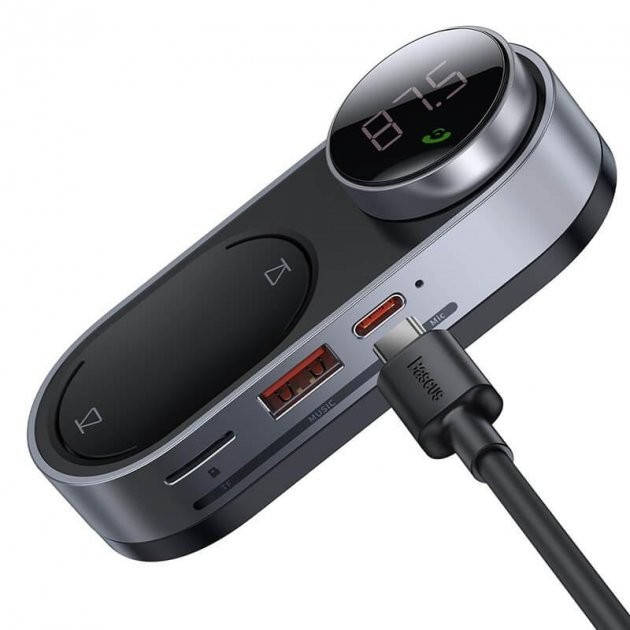 

FM-модулятор Baseus Solar Car Wireless MP3 Player Black