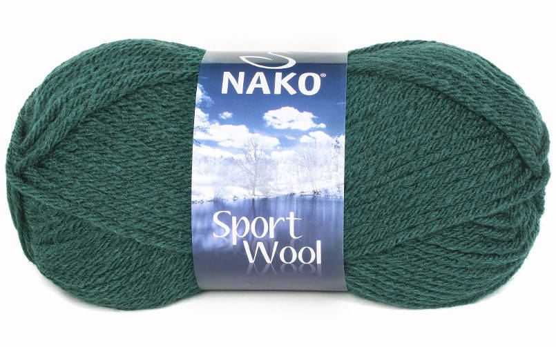 

Nako Sport Wool бутылочно-зеленый № 1873, Зелёный