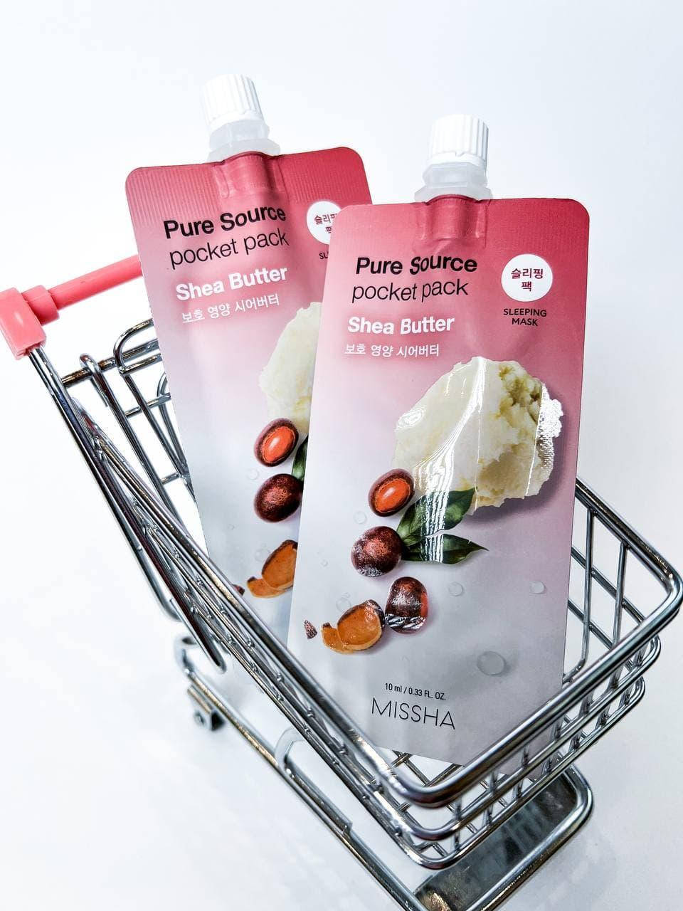 

Ночная маска с масло ши Missha Pure Source Pocket Pack Shea Butter 10 ml