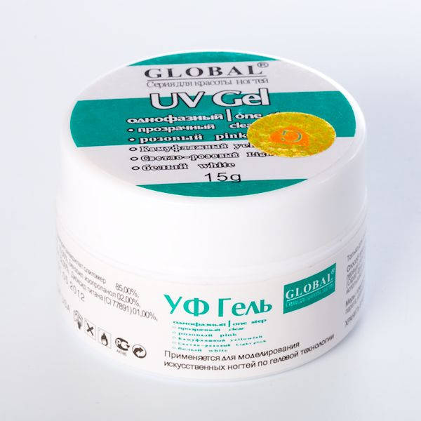 

Гель Global однофазный CLEAR прозрачный 15g