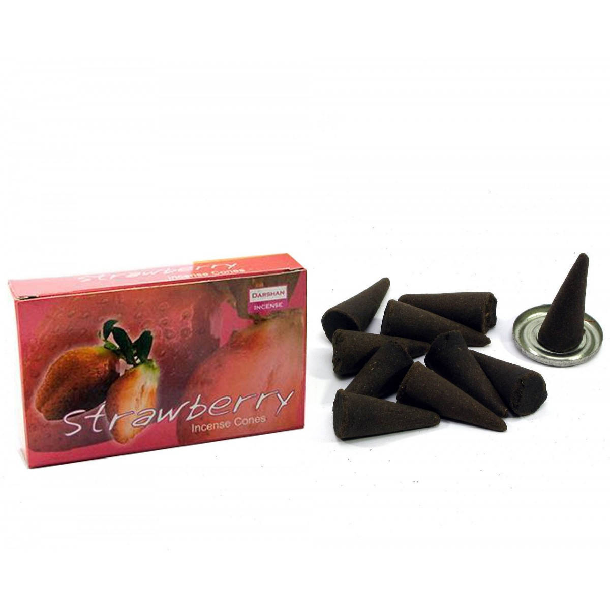 

Благовоние Strawberry Darshan 10шт/уп. Арома-конусы Клубника (23232)