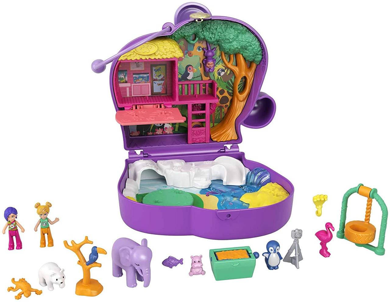 

Игровой набор Полли Покет Карманный мир приключения со слониками Polly Pocket GTN22