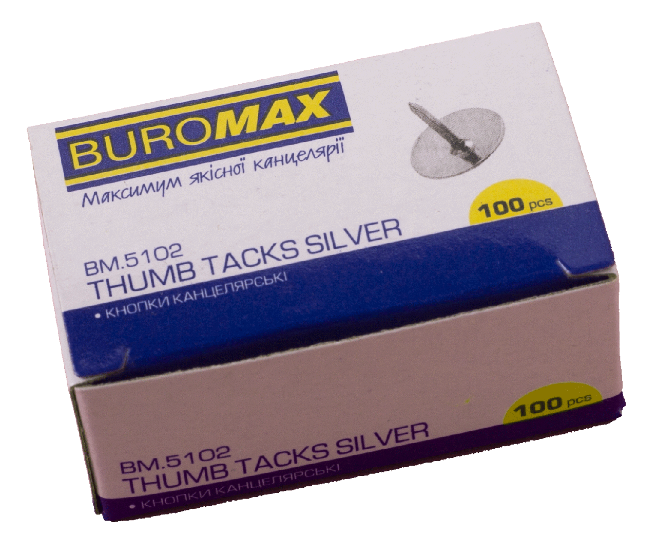 

Кнопки никелированные 100 шт. Buromax ВМ.5102