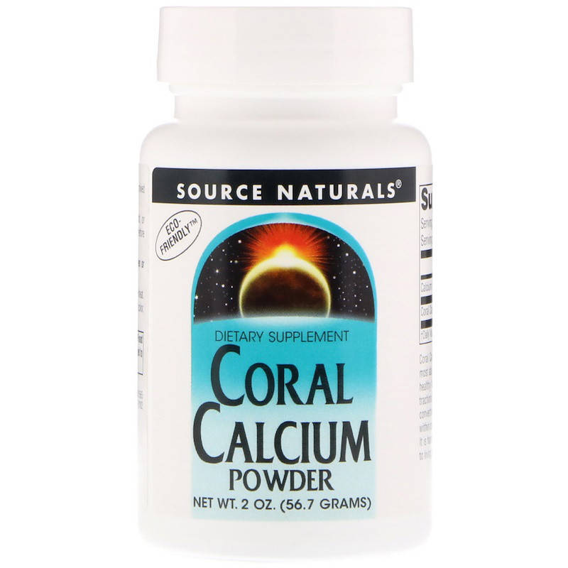 

Коралловый кальций, Source Naturals, 56.7 гр.