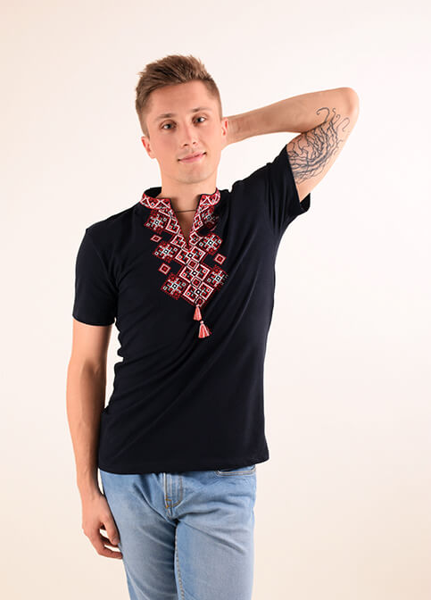

Мужская вышитая футболка S-XXXL рр