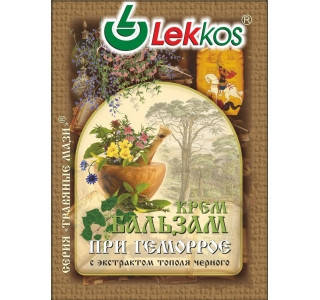 

Крем-бальзам «Альгопрокт» - при геморрое 10 гр. Леккос