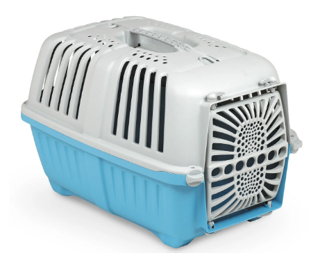 

Контейнер-переноска для собак и котов с пластиковой дверью Pratiko 1BLUE 48*31,5*33 см до 12 кг, голубая, Голубой