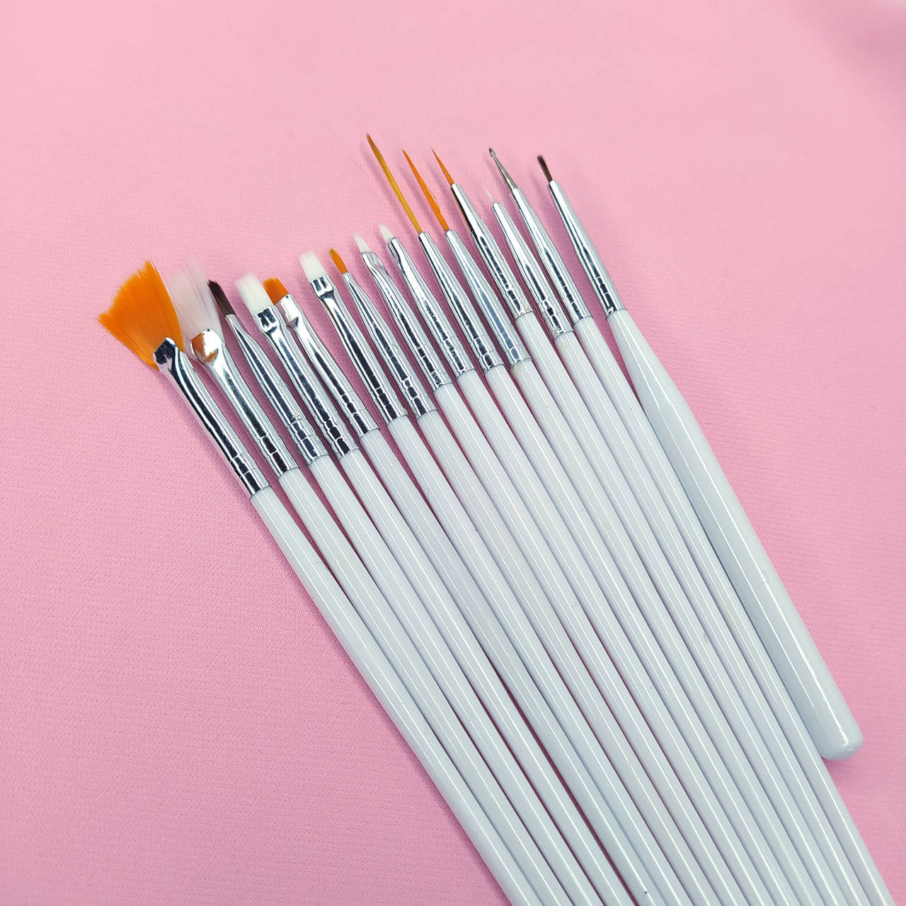 

Набор кистей для дизайна ногтей, 15 шт