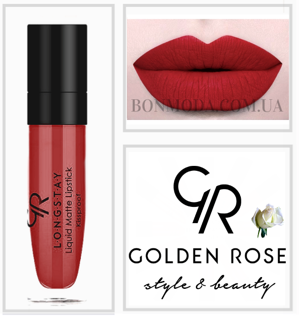 

Матовая стойкая жидкая помада Golden Rose Longstay liquid Matte № 09
