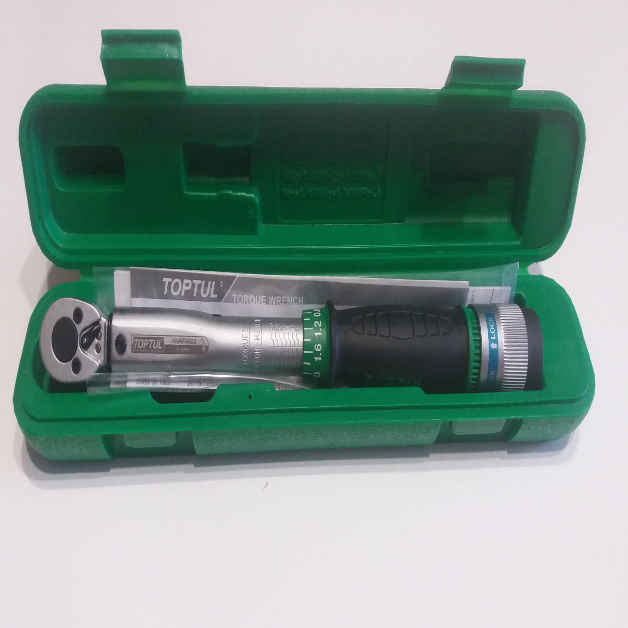 

Динамометрический ключ 1/4" TOPTUL 350mm 6-30Nm ANAF0803