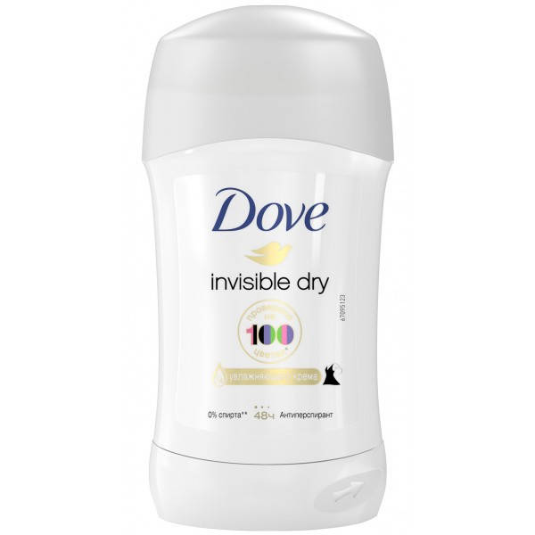 

Антиперспирант-стик Dove Невидимый, 40 мл