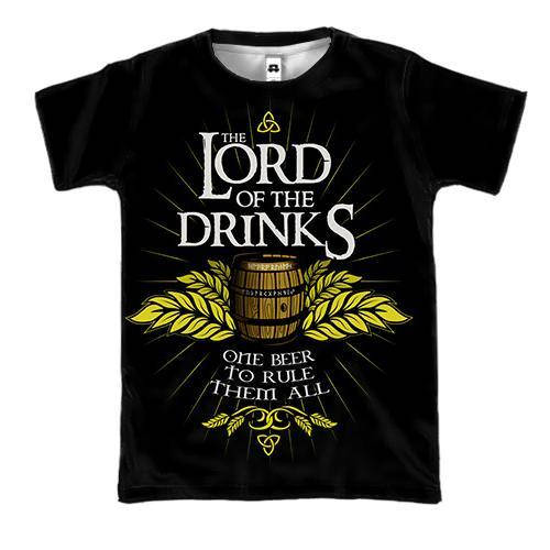 

3D футболка Lord of The Drinks