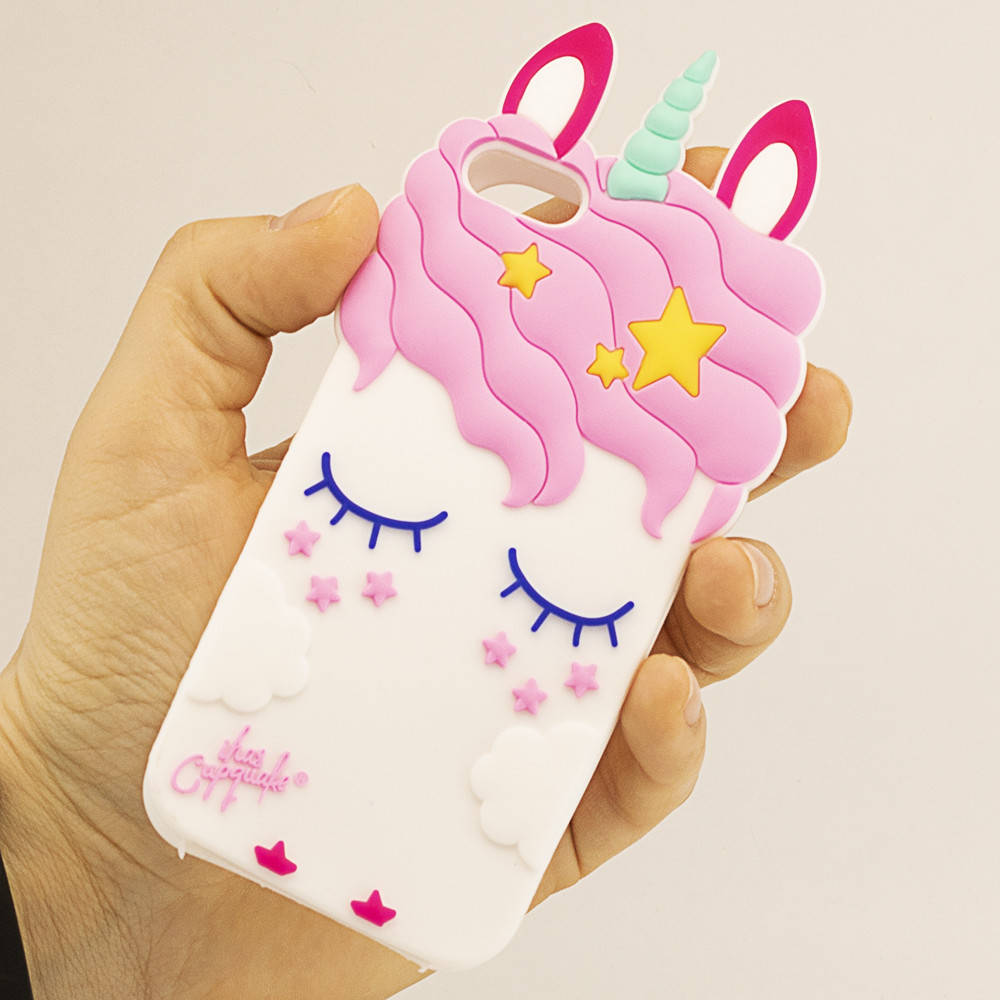 

Чехол 3D Toy для Iphone 5 / 5s / SE Бампер резиновый Единорог White, Белый