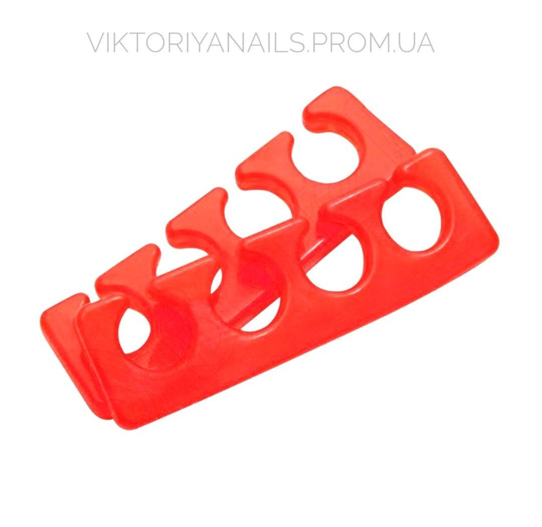 

Силиконовый разделитель для пальцев (многоразовый),1 пара, оранжевый