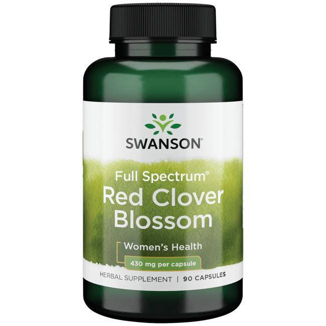 

Красный клевер, Swanson, Red Clover Blossom, 430 мг, 90 капсул