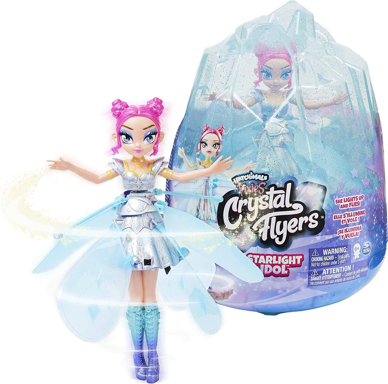 

Интерактивная кукла летающая Волшебная Фея Пикси Hatchimals Pixies Crystal Flyers Starlight Idol Magical Flyin