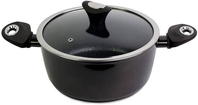 

Кастрюля Kamille Black Gotland 4л с мраморным антипригарным покрытием, Черный