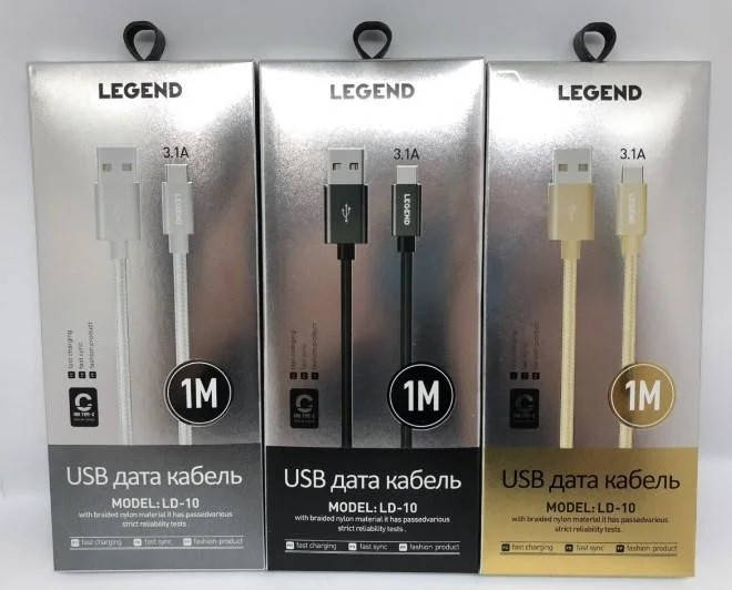 

Кабель LEGEND LD10 Micro 1м 3.1A