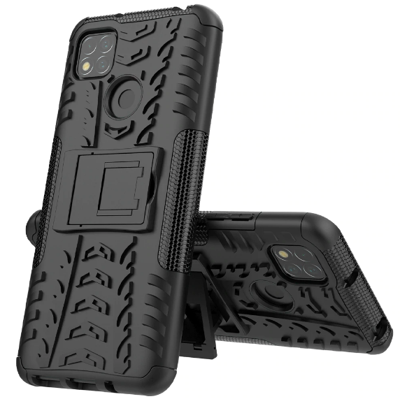 

PC + TPU чехол Armor на Xiaomi Redmi 9C (на редми 9с) черный