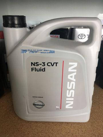 

Масло трансмиссионное NISSAN CVT NS-3 5л.