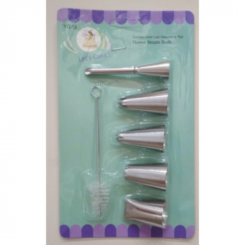 

Набор кондитерских насадок з 5 шт з йоршиком