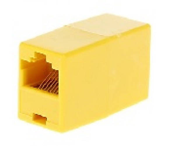 

Соединитель Merlion (2xRJ45-Yellow/06185) RJ45 патч-кордов мама/мама, желтый