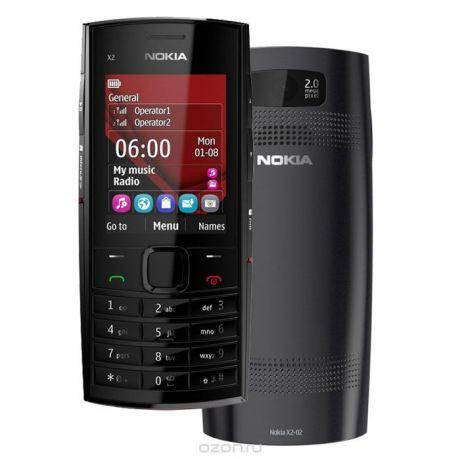 

Мобильный телефон Nokia X2-02, Черный