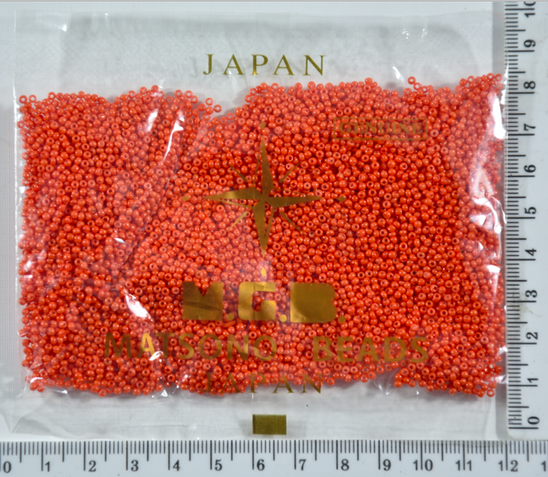 

Бисер №11/0 "MATSUNO"-Япония(50гр) №Х19 т.оранж уп=1шт