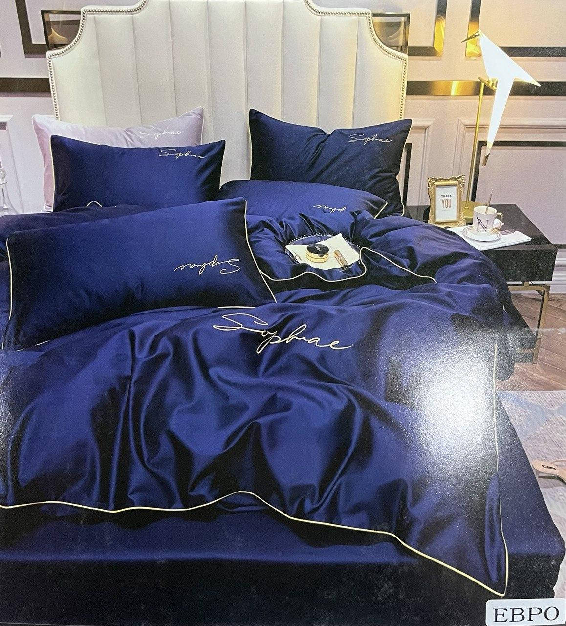

Постельное белье ЕВРО |Home Textile| CROWN| NOBLE LUXURIOS, Синий