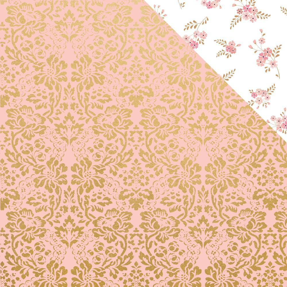 

Папір двосторонній з фольгуванням - A Note To Say - With Love - Kaisercraft - 30х30