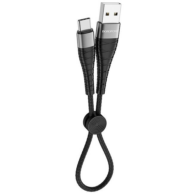 

Кабель для зарядки телефона USB Type-C Android BOROFONE BX32 |0.25m / 5А| Черный