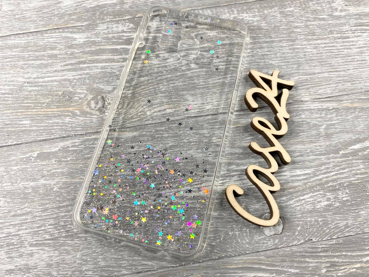 

TPU чехол Star Glitter для Samsung Galaxy M20 прозрачный, Разные цвета