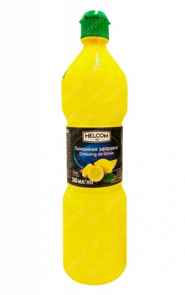 

Лимонная заправка Helcom, 380мл, Польша в пластиковой бутылке с дозатором, сок концентрат лимона