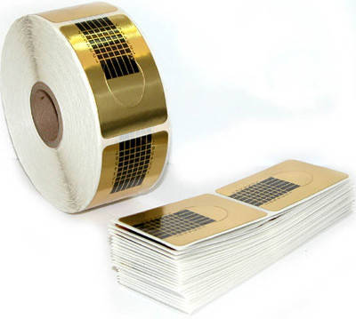 

Формы для наращивания ногтей узкие золото