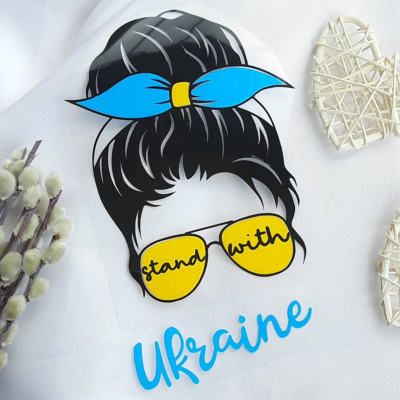 

Термотрансфер Дівчинка stand with Ukraine