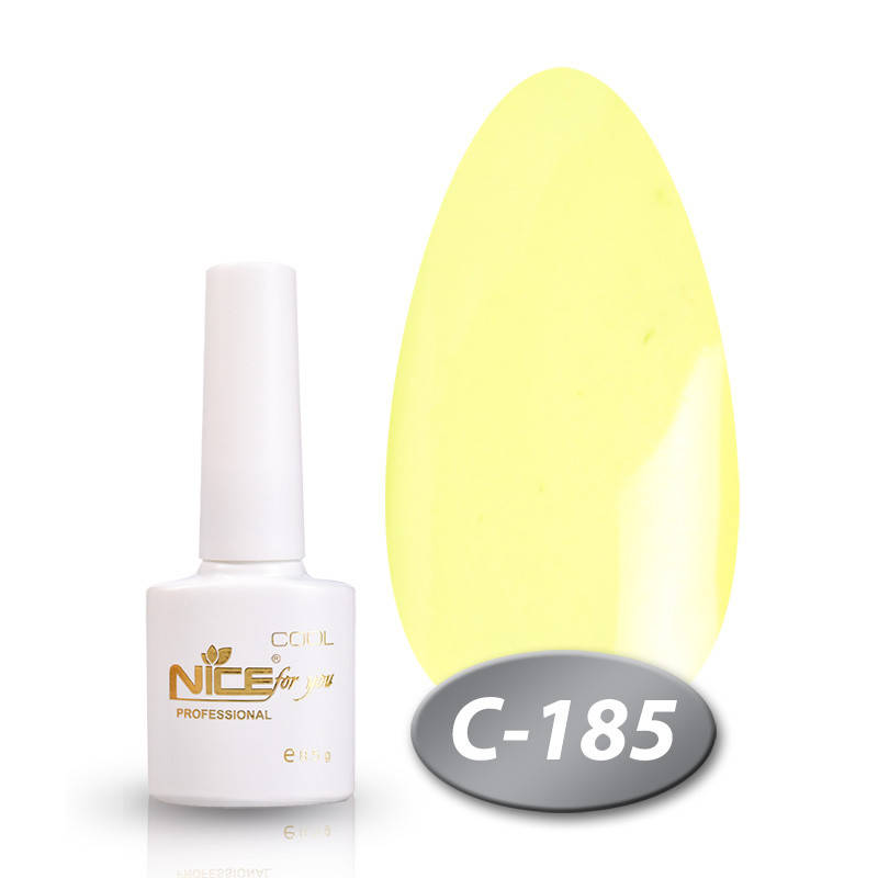 

Гель-лак Nice for you Cool С-185 бледно желтый 8,5 мл