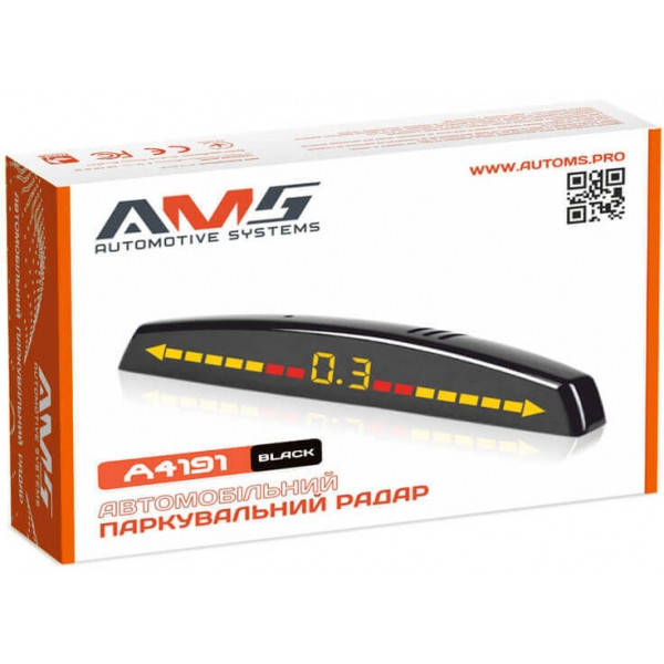 

Парковочный радар (парктроник) AMS A4191 Black