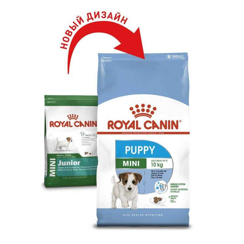 

Корм для щенков мелких пород MINI PUPPY Royal Canin 0,8 кг (3000008)