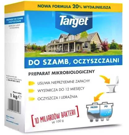 

Средство для выгребных ям и септиков, бактерии для очистных сооружений 1 кг, Target