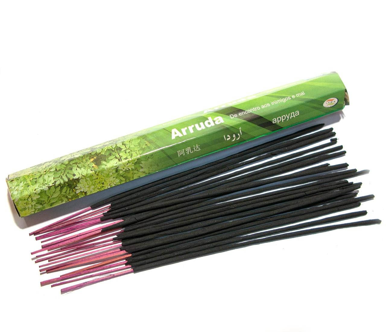 

Благовония, угольные аромапалочки Arruda (Рута, Darshan) шестигранник