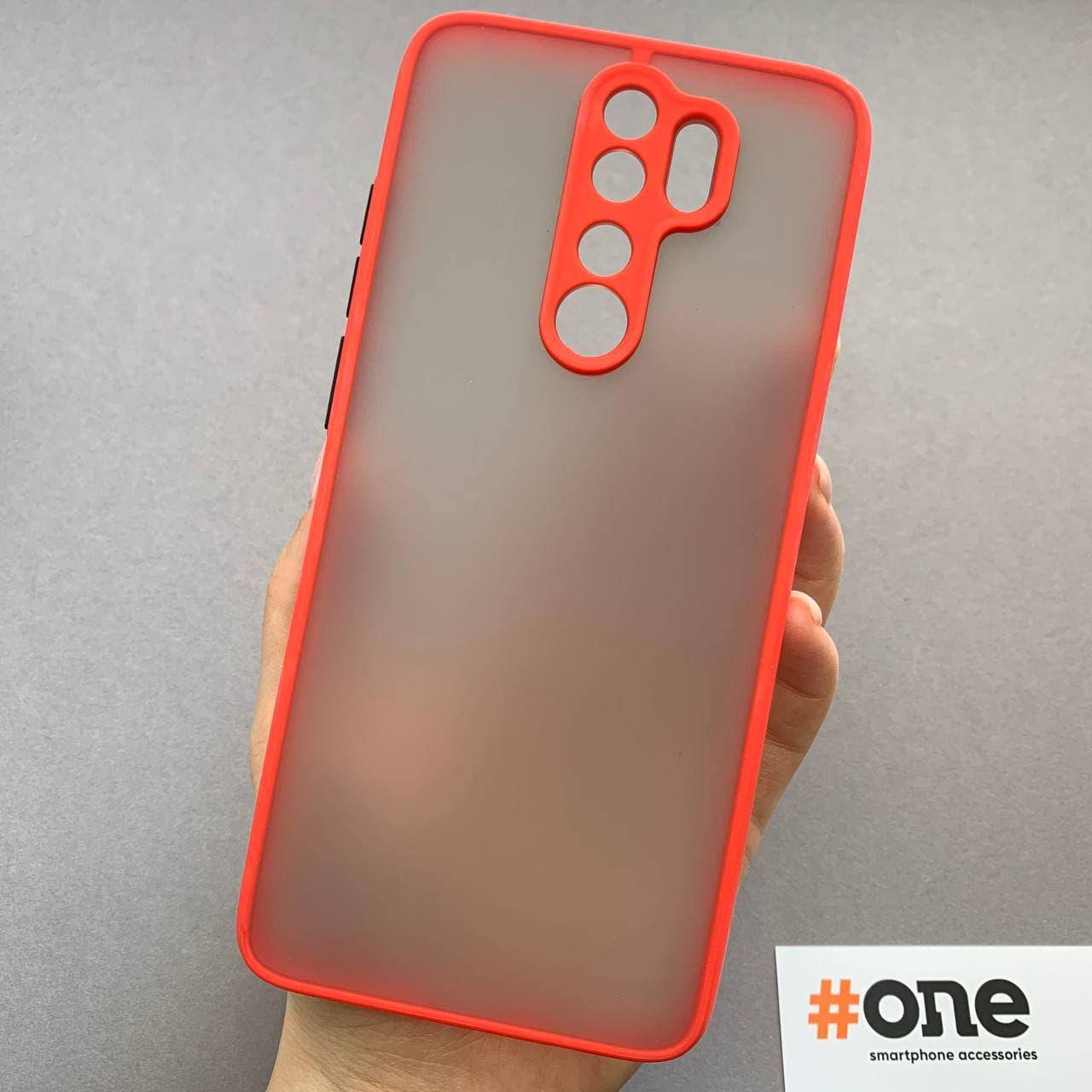 

Чехол для Xiaomi Redmi Note 8 Pro с цветными кнопками матовый чехол на телефон сяоми нот 8 про красный TCB