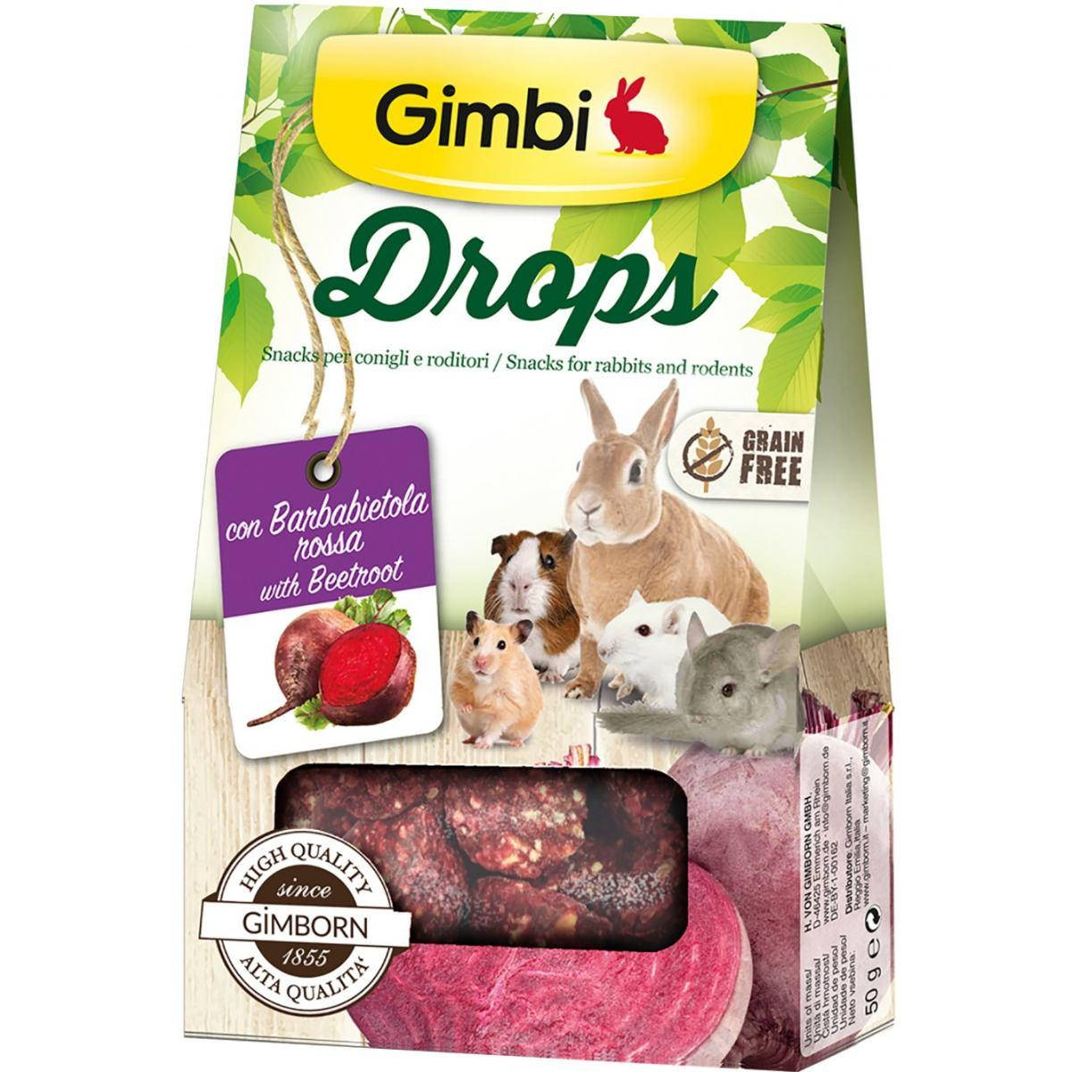 

Лакомство дропсы для грызунов GimBi Drops со свеклой 50г