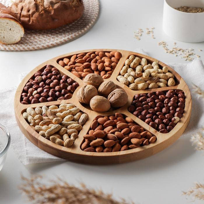 

Менажница деревянная дуб,ясень D-30