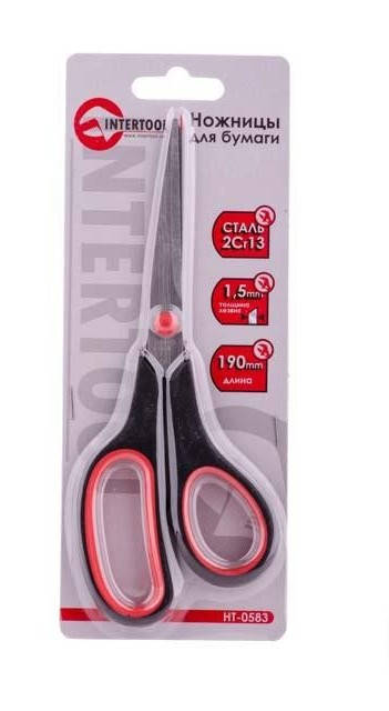 

Ножницы для бумаги 190 мм Intertool HT-0583