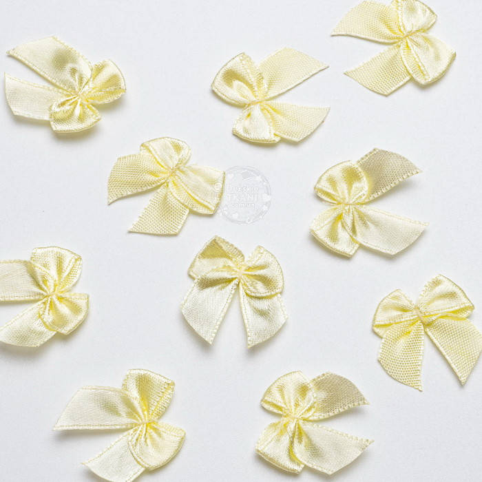

Декоративные атласные бантики светло-жёлтого цвета, упаковка 20 шт, Желтый