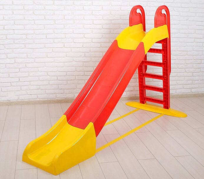 

Детская горка ТМ Долони 014550/9 большая детская пластиковая DOLONI-TOYS пластиковая желто-красный