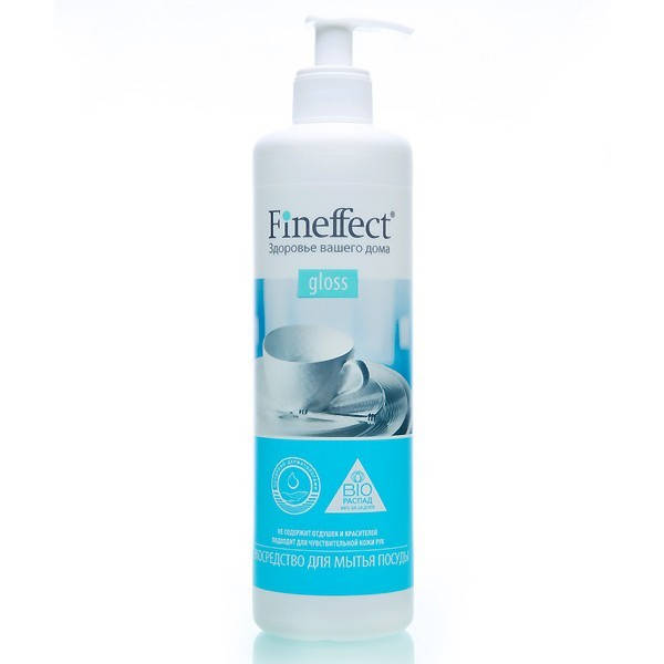 

Миючий екозасіб з дозатором Fineffect Gloss для миття посуду