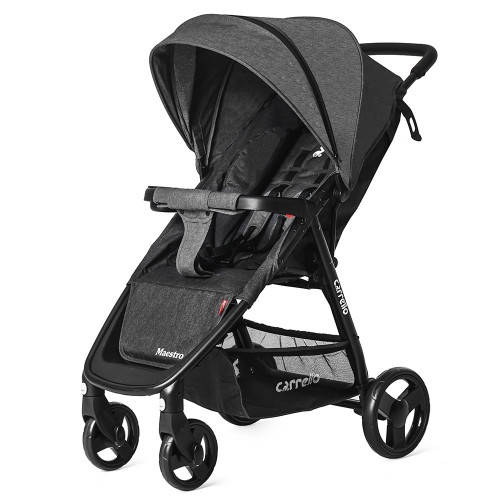 

Коляска прогулочная CARRELLO Maestro CRL-1414/1 Frost Gray в льне +дождевик, Серый
